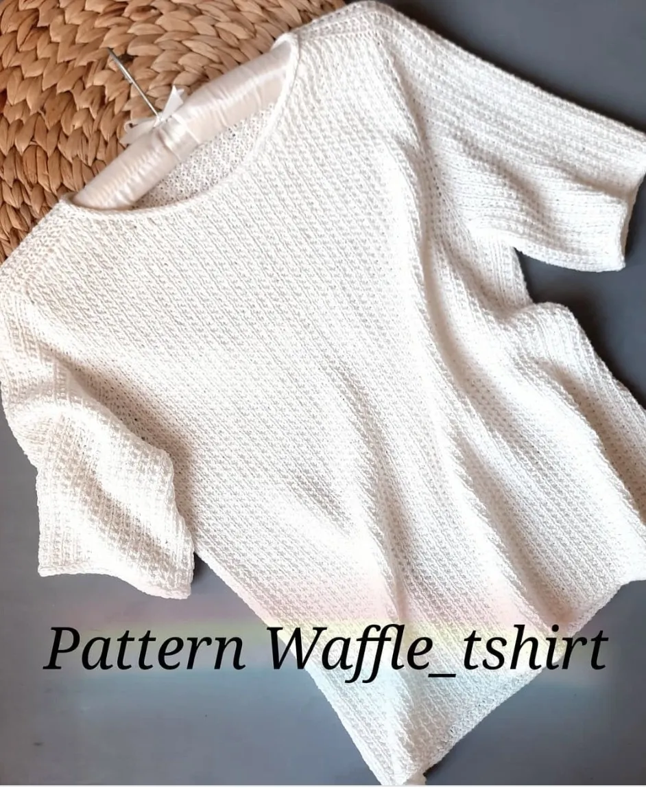 Футболка Waffle_tshirt (pank_ova.knitting)