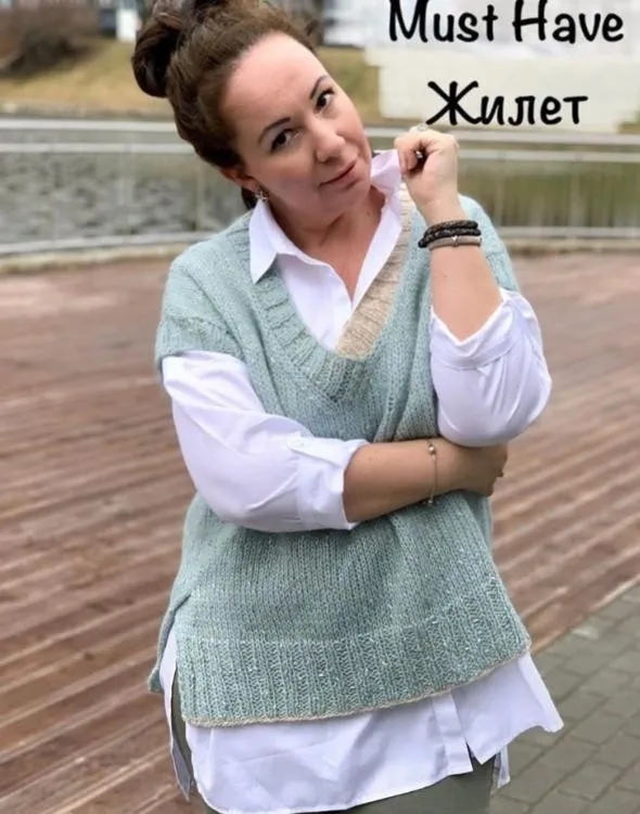 Жилет Must Have (miroshka_knitwear)