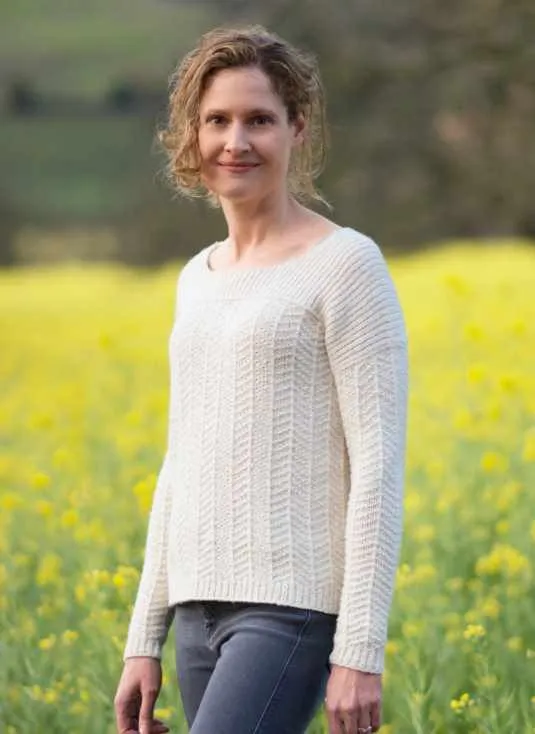Пуловер спицами (Elizabeth Doherty)