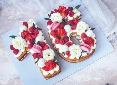 [Кондитерка] Торт «Цифра/Буква» карамельный медовик (fun_bun)