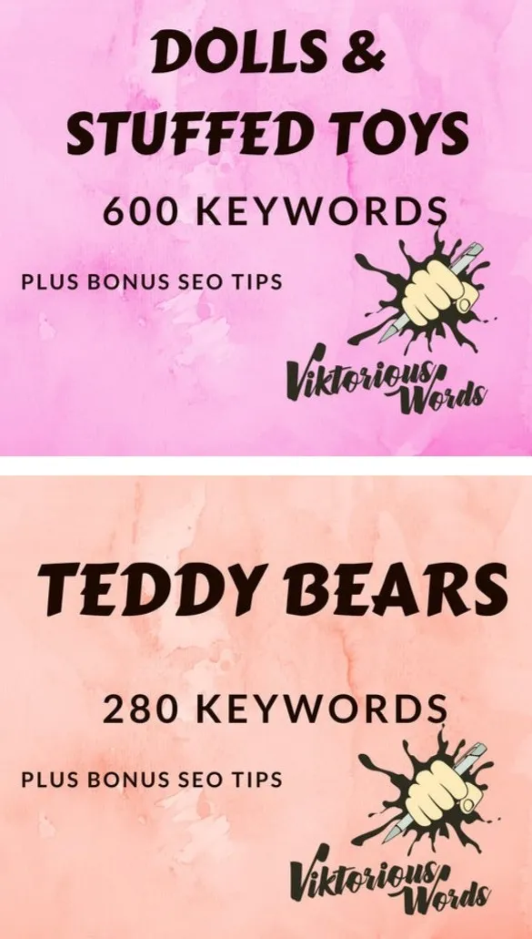 Ключевые слова для продажи мягких игрушек, кукол и мишек тедди (ViktoriousWords)