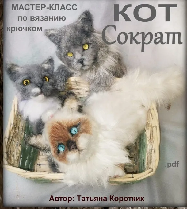 [Игрушки] Мастер-класс Кот Сократ (Татьяна Коротких)