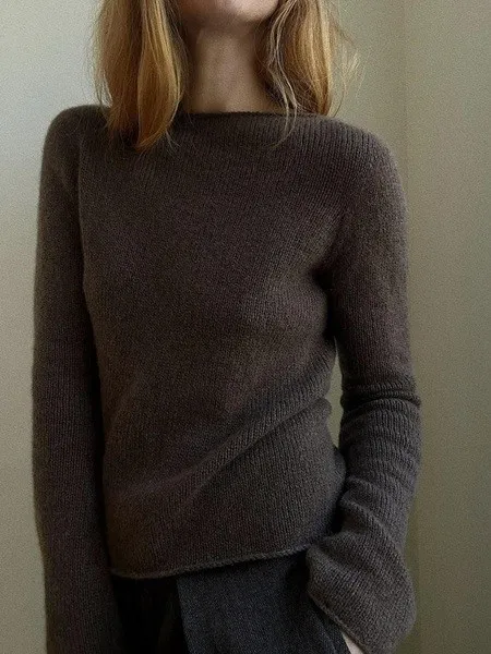 [Вяжи.ру] Элегантная кашемировая блуза спицами с рукавом методом contiguous Blouse no 4 (My Favourite Things)