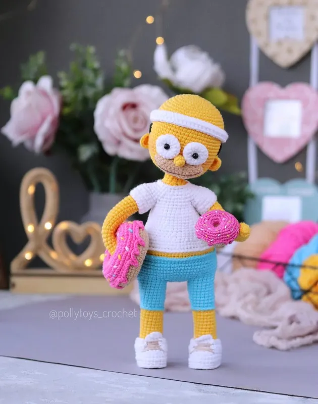 [pollytoys_crochet] Гомер Симпсон (Дарья Лобачева)