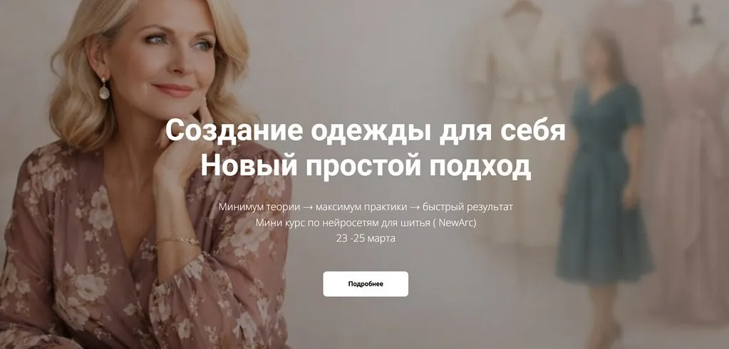 Создание одежды для себя, новый простой подход (Галия Злачевская)
