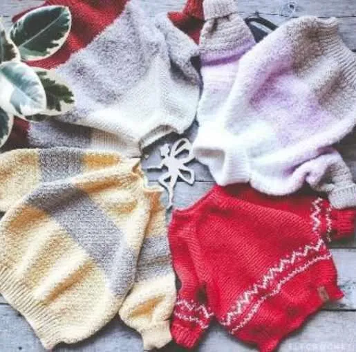 Свитер крючком My rainbow sweater (elfcrochet)