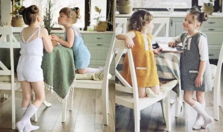 Летний комбинезон крючком Cretan_jumpsuit + Платье крючком Hugge_dress (elfcrochet)