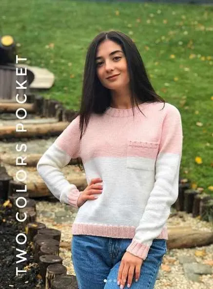 Джемпер Two colors pocket реглан-погон (Наталья Аксенова)