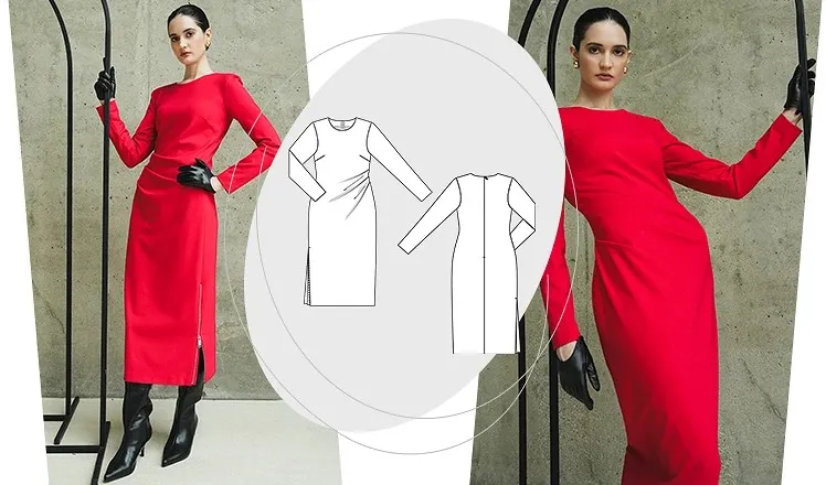 [Академия Burda] Трикотажное платье (Евгения Медведева)