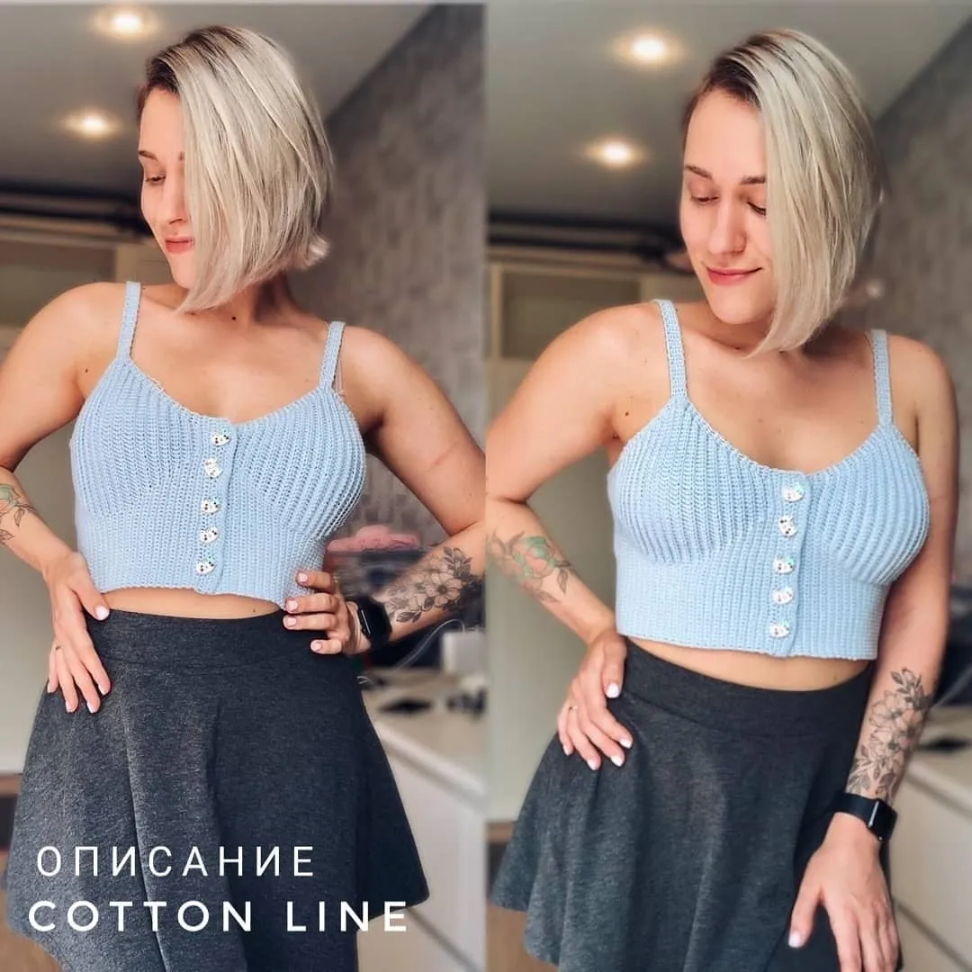 Топ «Cotton line» (Екатерина Шарыгина) @katia_shar_