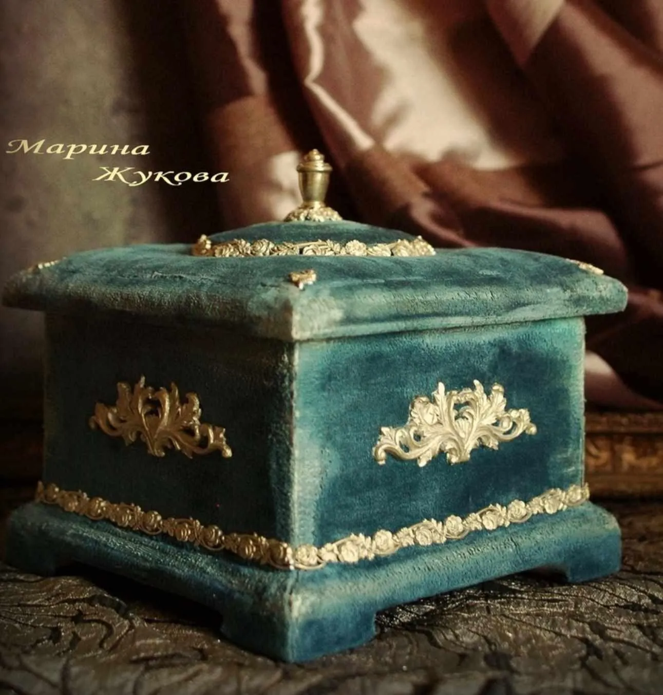 [Декупаж] Шкатулка «Терезия» (Марина Жукова)