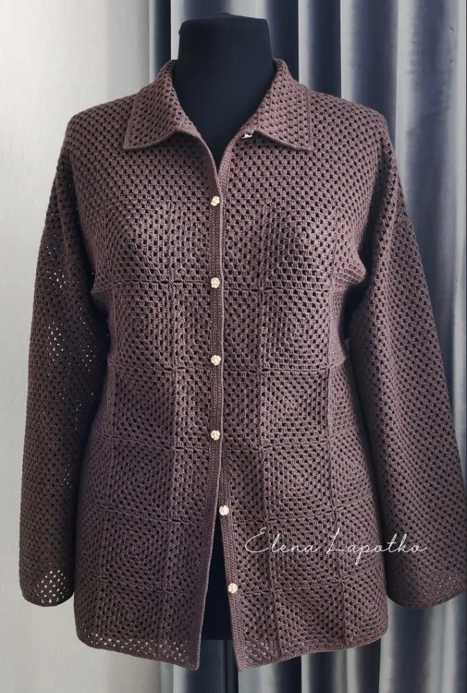 [Кnits.elena.l] Рубашка Каролина (Елена Лапотько)