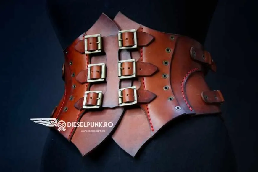 Кожаный корсет в стиле «Steampunk» (DieselpunkRo)