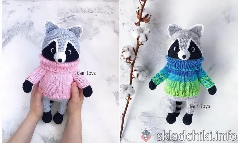 [Вязание] Енотик + свитер (Наталия Павлова) @air_toys