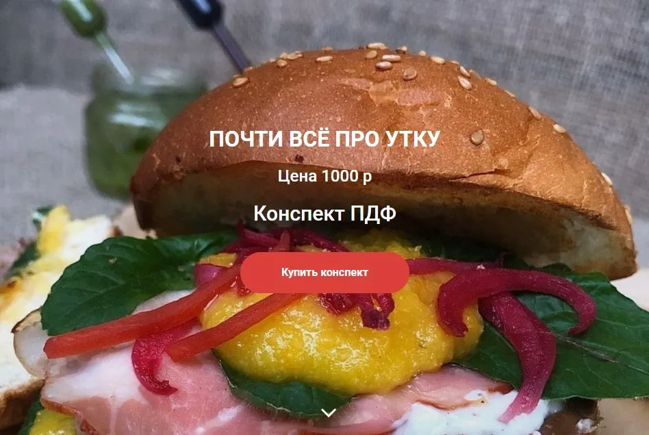 Кулинарный конспект «Почти все про утку» (Ольга Деффи)