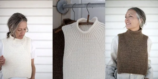 [Вяжи.ру] Манишка спицами Cozy Cowl (Анне Венцель)