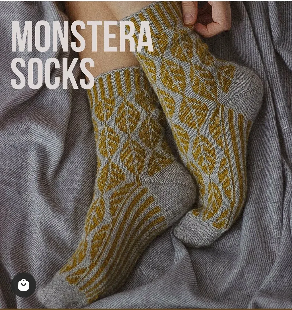 Носки Monstera socks (Ольга Майская)