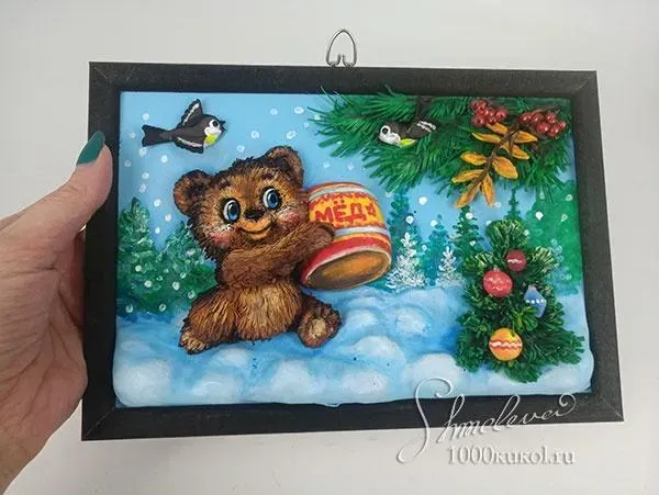 Новогодний медвежонок  (Татьяна Шмелёва)