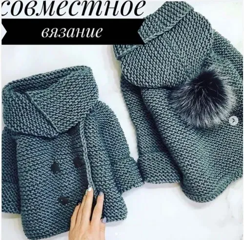 Кардиган с капюшоном либо с большим воротом (irina_shadrina.knit)