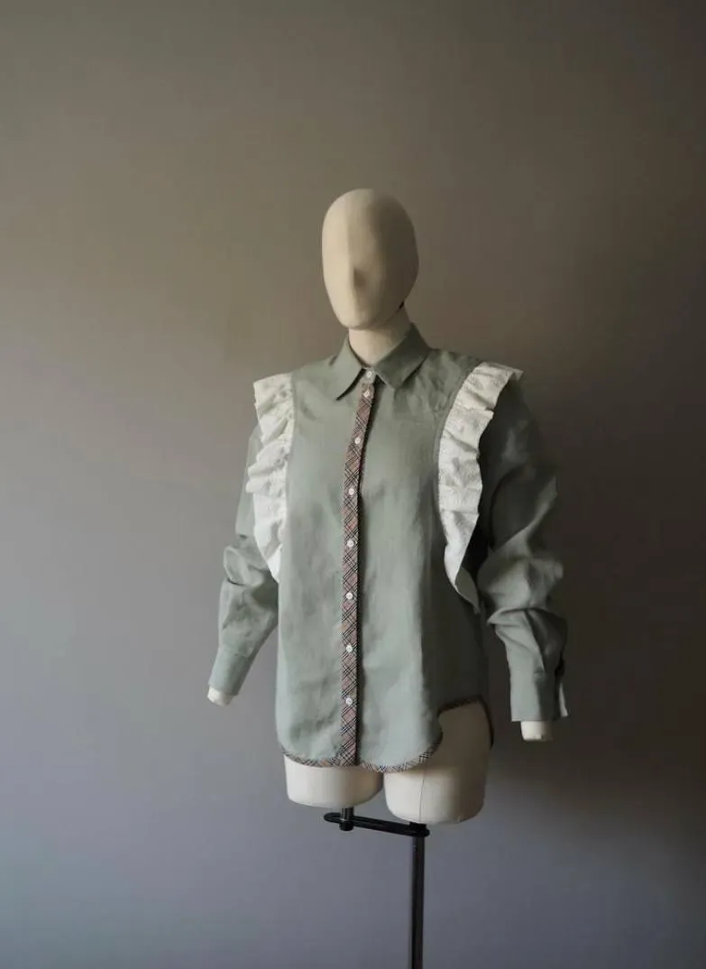 [Your Tailor] Рубашка с рюшами. Размер S (42) (Кристина Николаева)