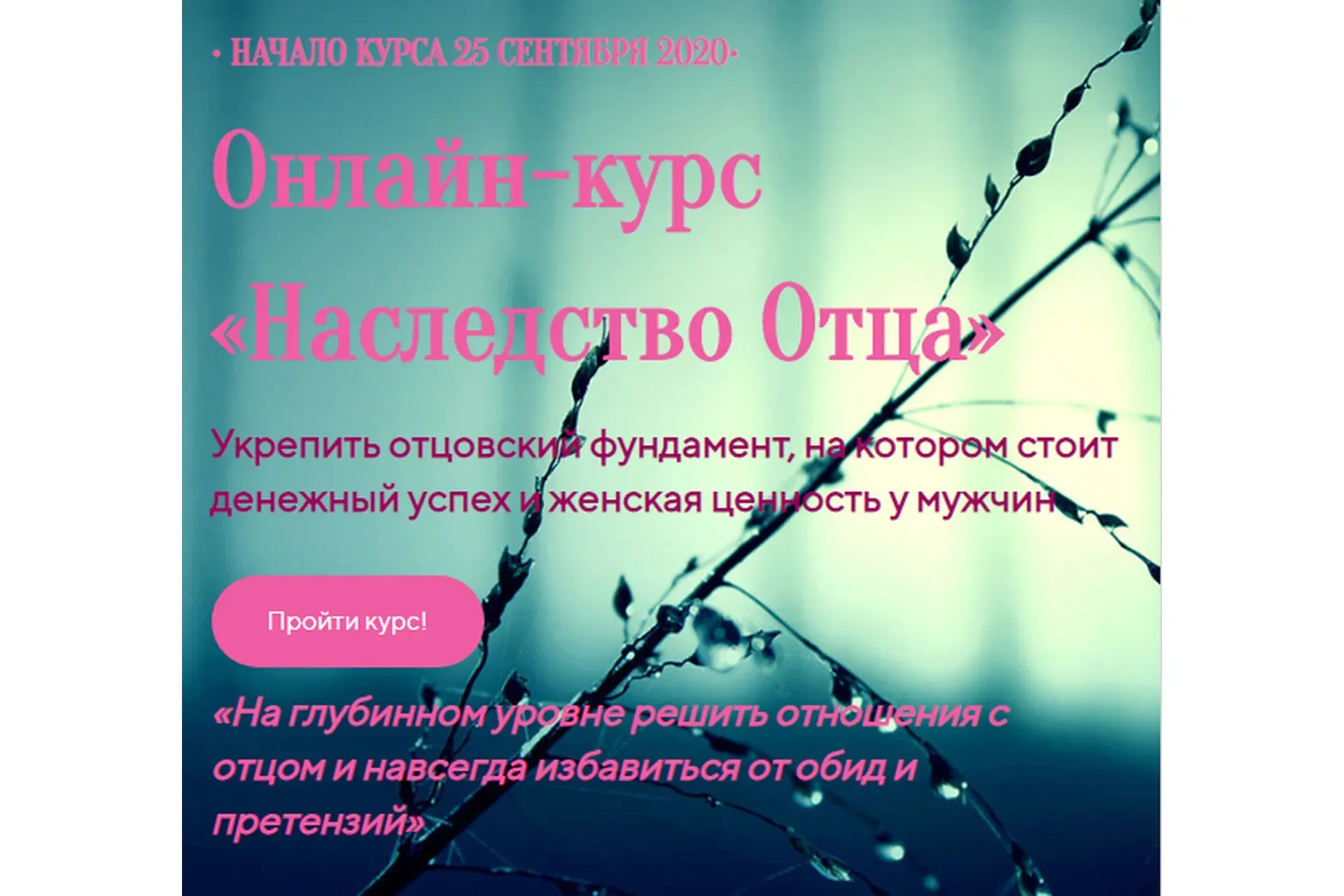 Наследство отца. Сентябрь 2020 (Лилия Четверикова)