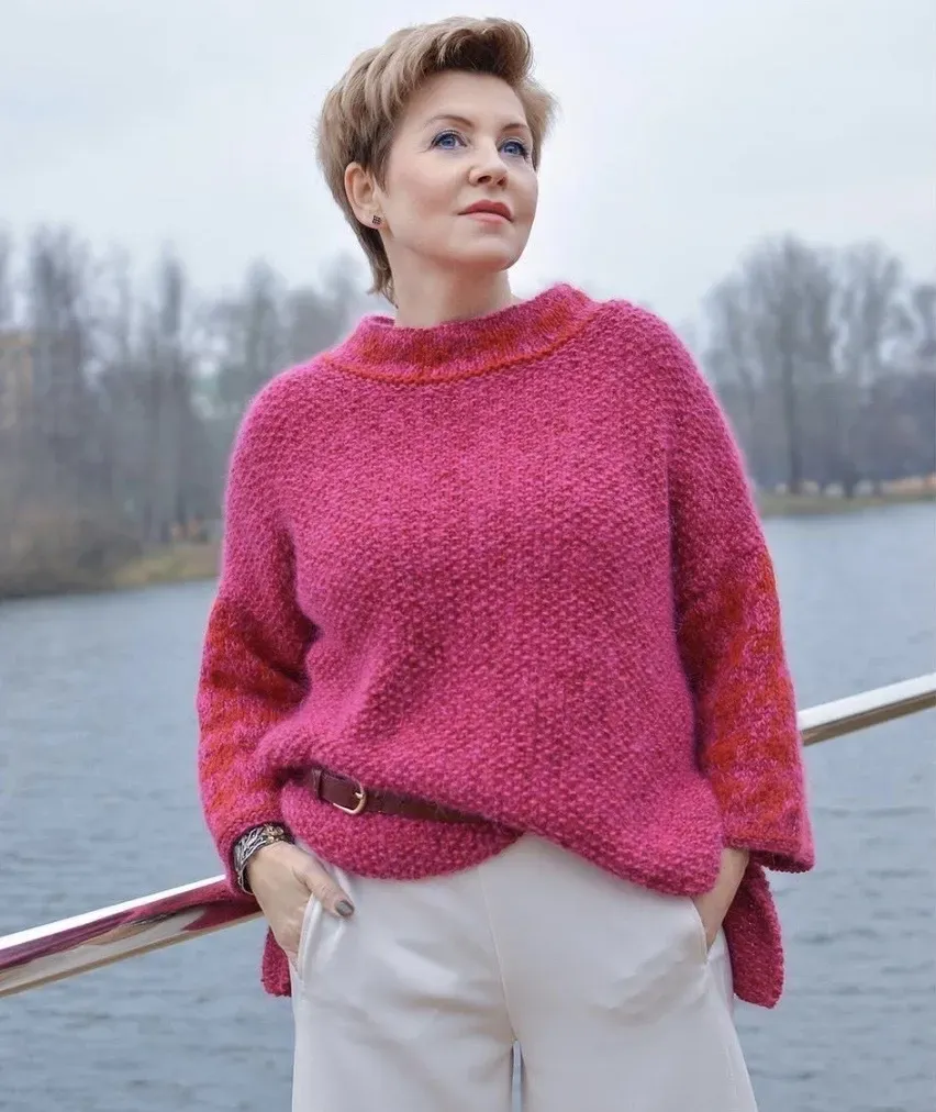 Свитер Малина и гранат (Олеся Данилюк)