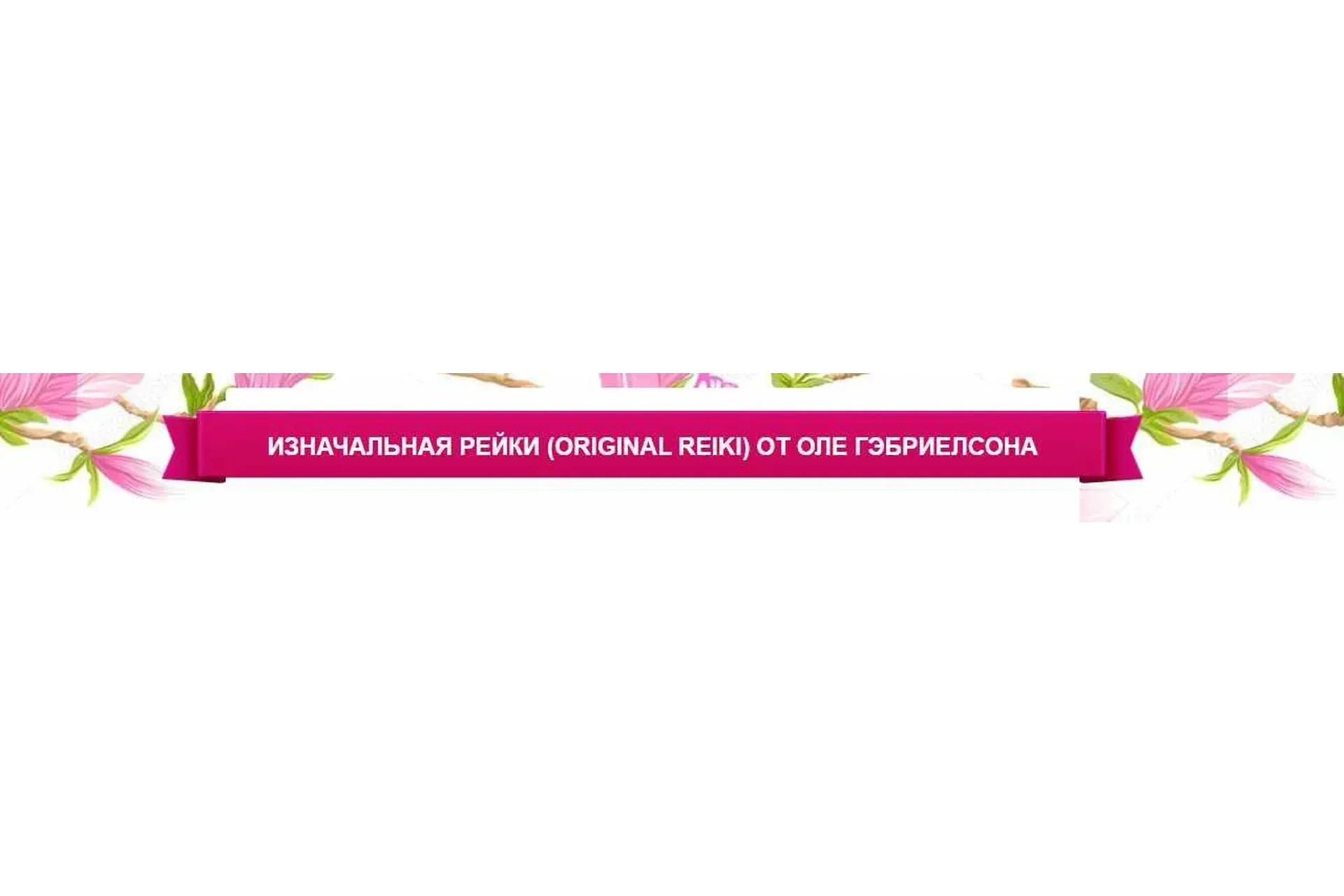 Изначальная рейки (Original Reiki) (Оле Гарбиэльсен)