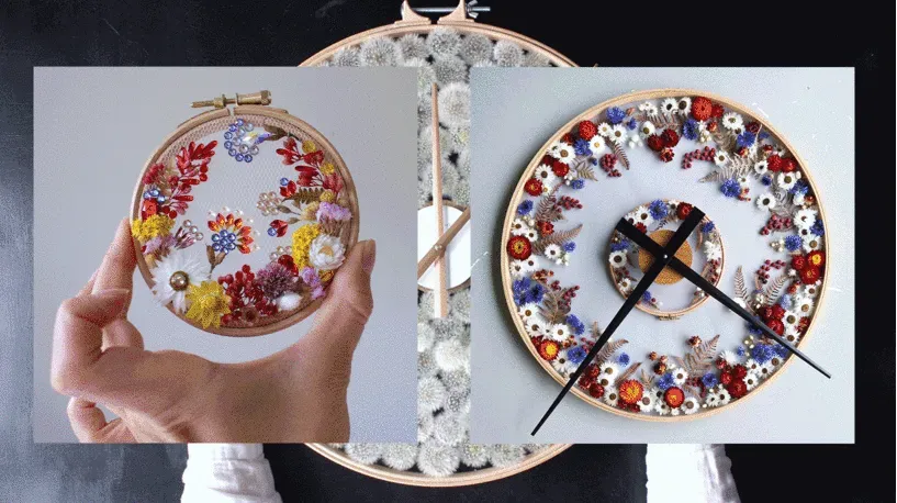 [Domestika] Tulle Embroidery with Natural Flowers and Plants (Olga Prinku)