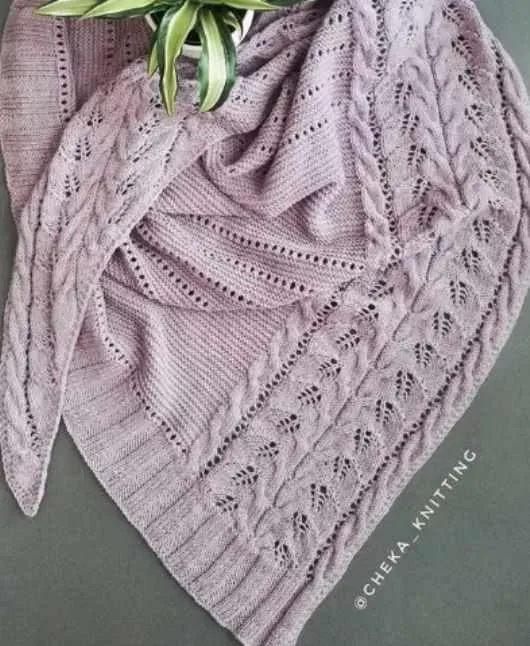 Набор из 4 Мастер-Классов бактус, шаль Лея и Сесилия (n_u_r_knitting)