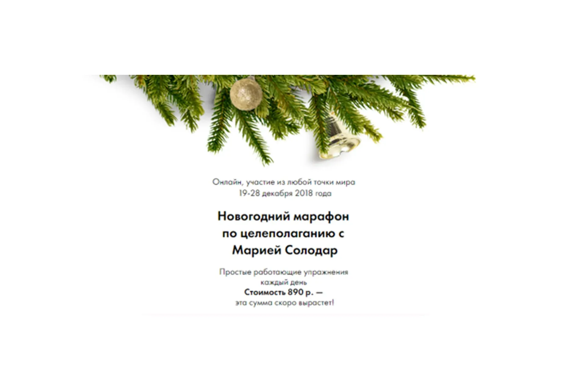 Новогодний марафон по целеполаганию 2018 (Мария Солодар)