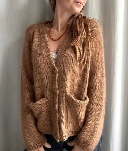 Кардиган Capulus с V-образным вырезом (Refined Knitwear)