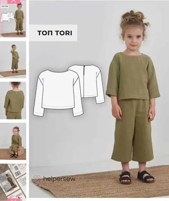 [Helpersew] Топ Tori. Размер 52, рост 98