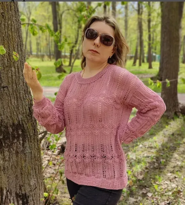 [lyudmila.handmade] Джемпер Легкий ветер (Людмила Коновалова)