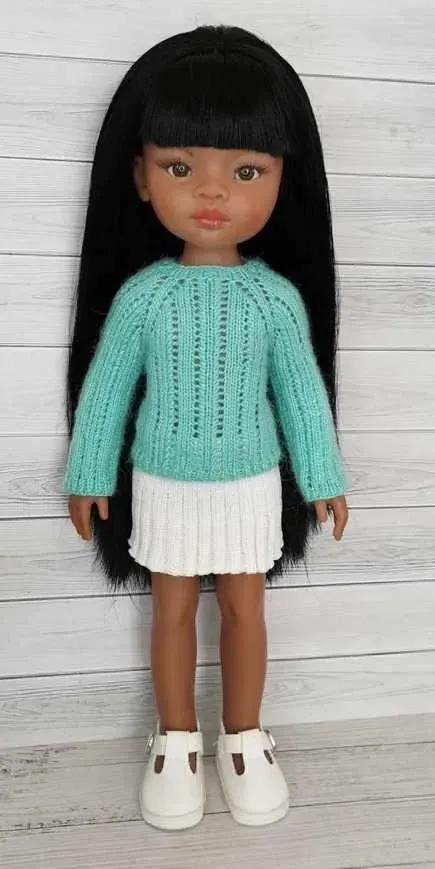 [Workshop dolls] Свитер Незабудка для кукол Паола Рейна (Ирина Некрылова)