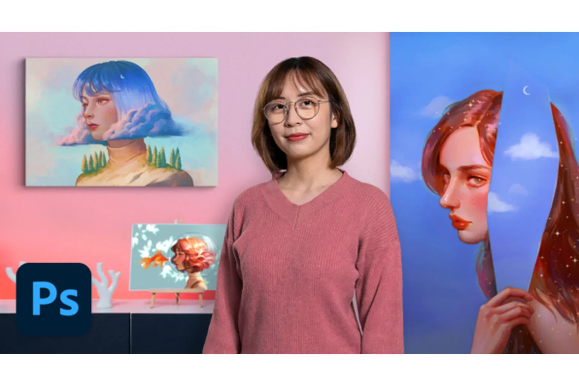 [Domestika] Освещение и цвет для цифровых портретов в Photoshop (Karmen Loh)