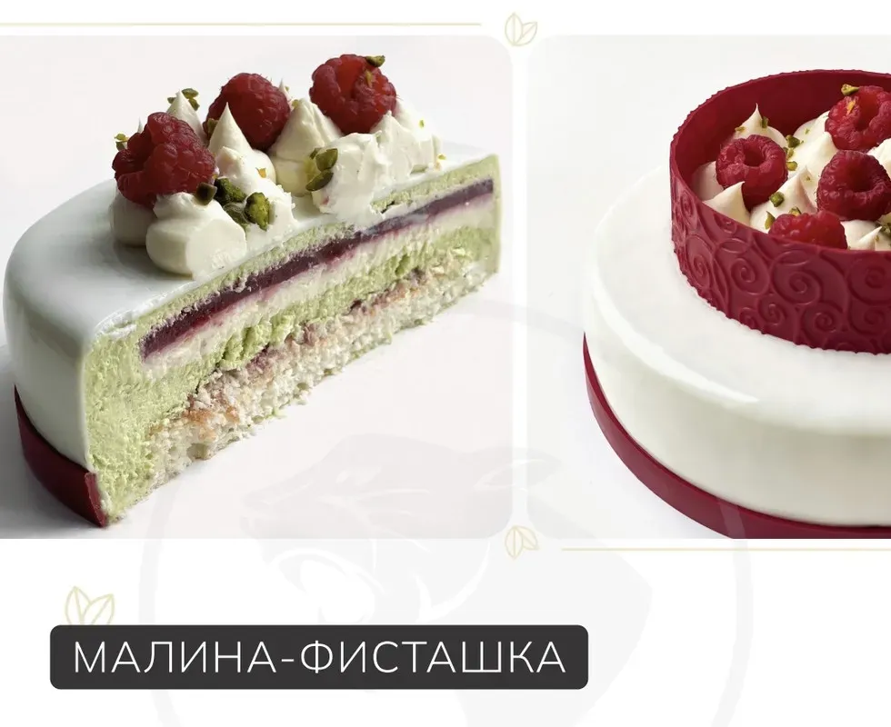 [By mironova] Торт Малина-фисташка (Марина Миронова)
