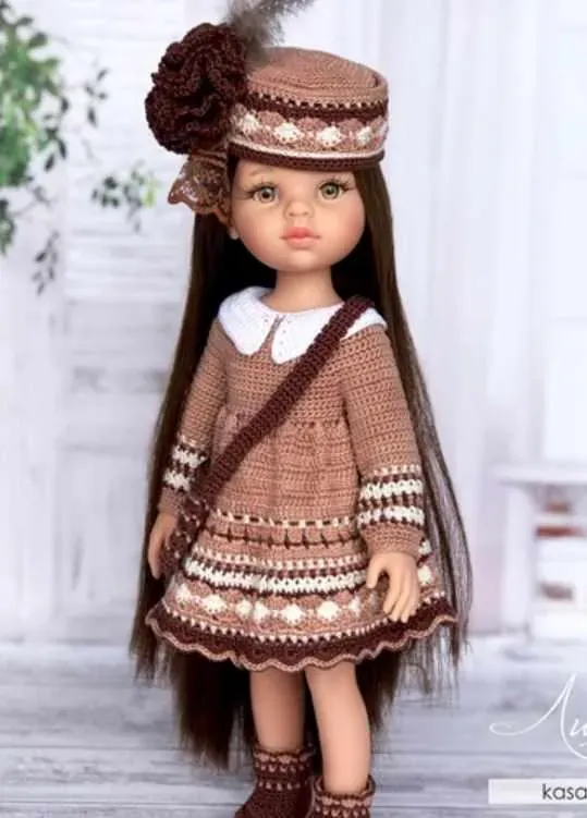 [KasatkaDollsFashions] PDF + видео сложных моментов Мастер-Класс Анна крючком для кукол Паола Рейна (Оксана Лифенко)