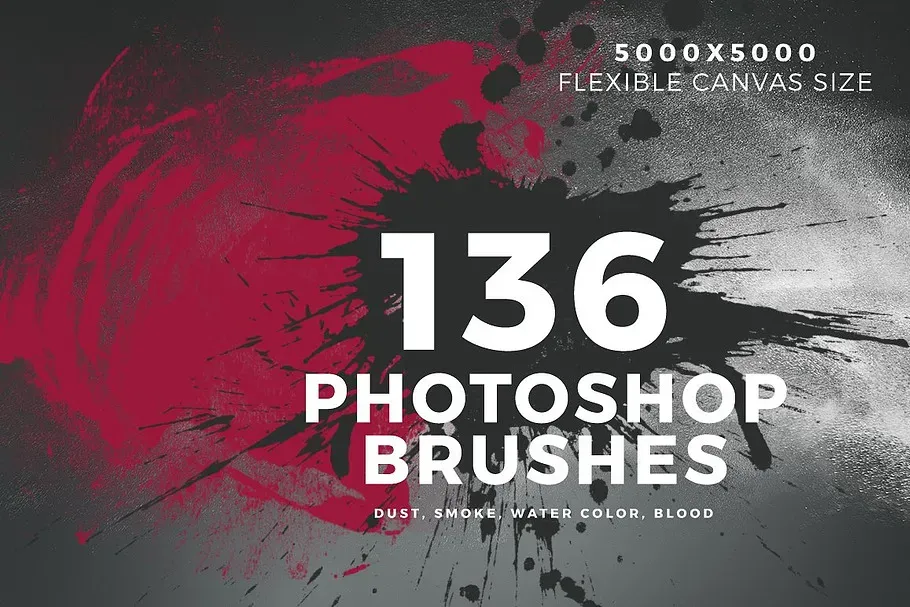 [CreativeMarket] 136 Photoshop Brushes (ScaryClown)