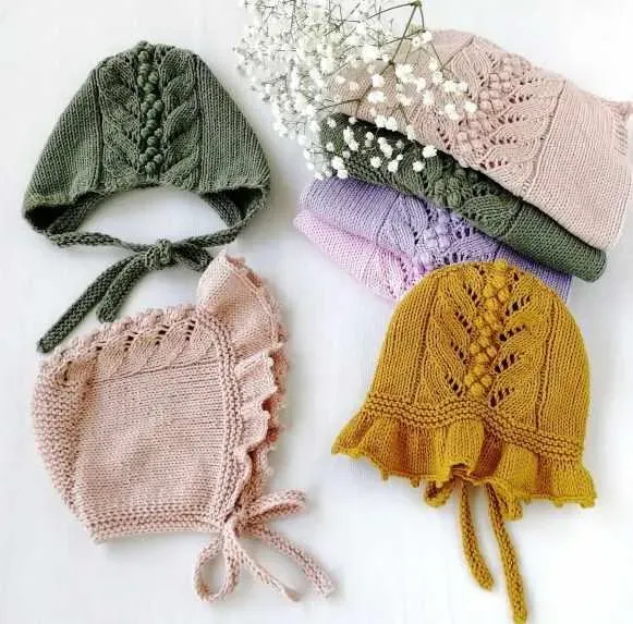 Мастер-класс: Вязаный чепчик Блум. Спицы (knitting.pattern)