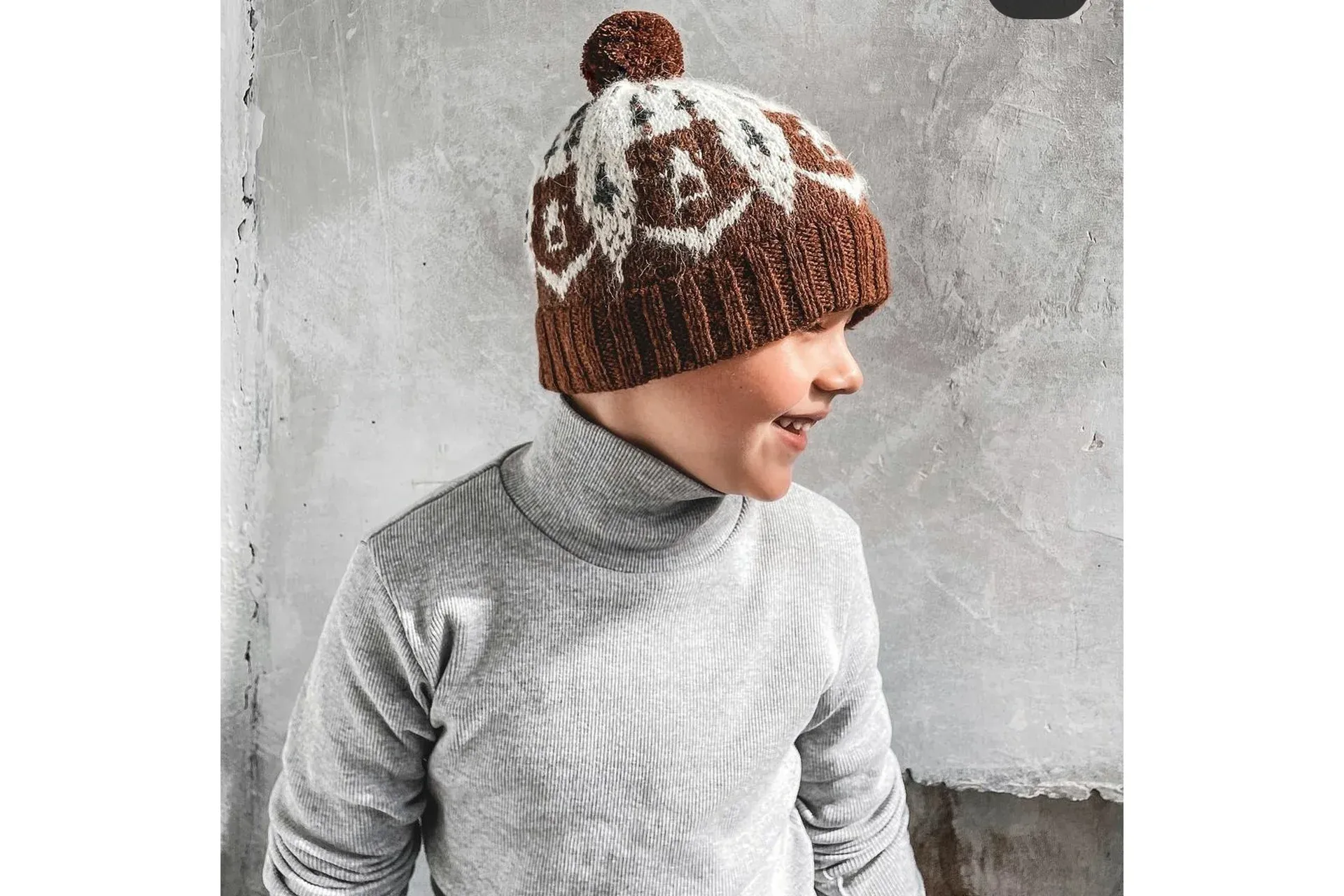 [pani_markevich] Шапка жаккардовая bear_hat (Яна Маркевич)