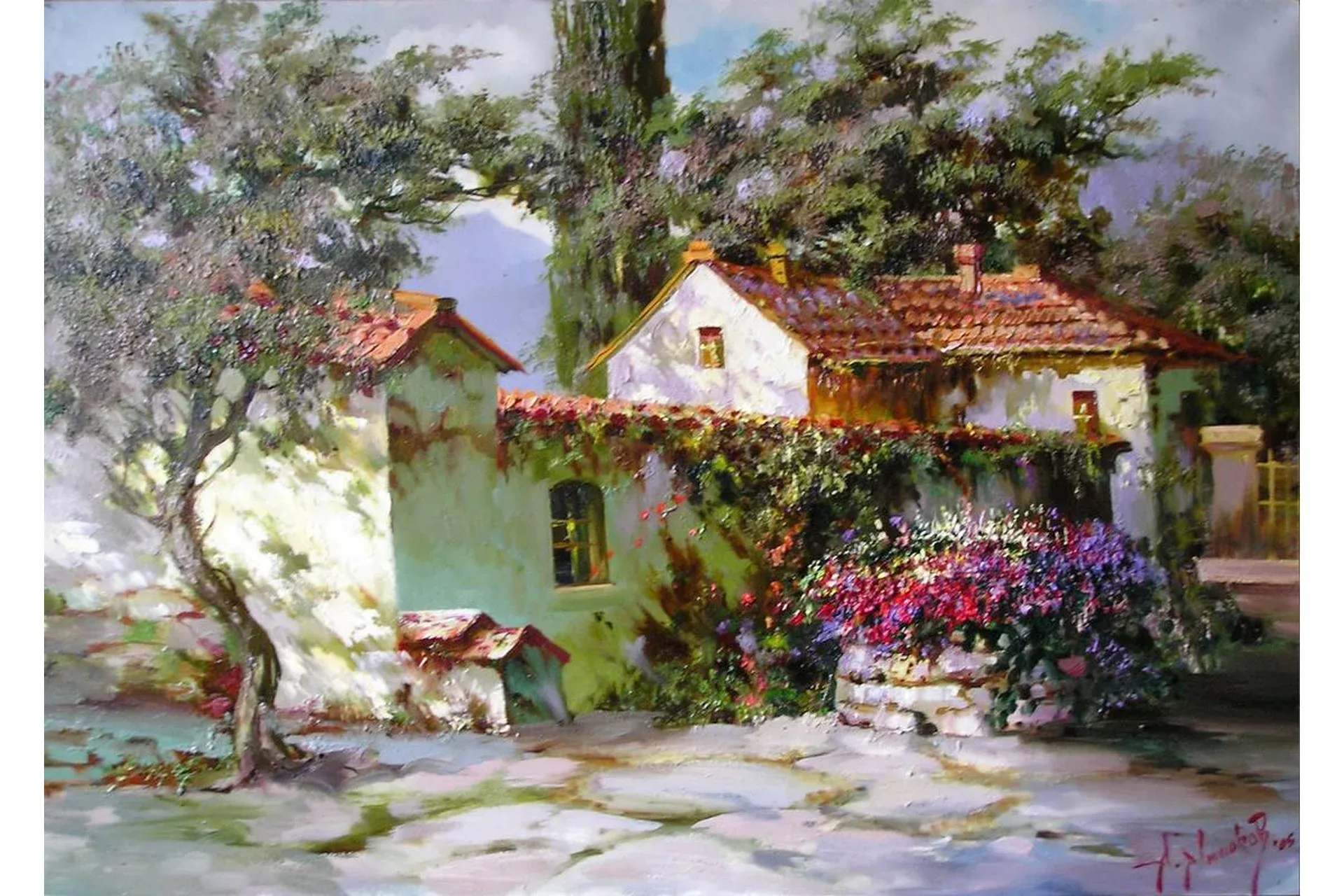 Дворик в Коктебеле (Александр Милюков)