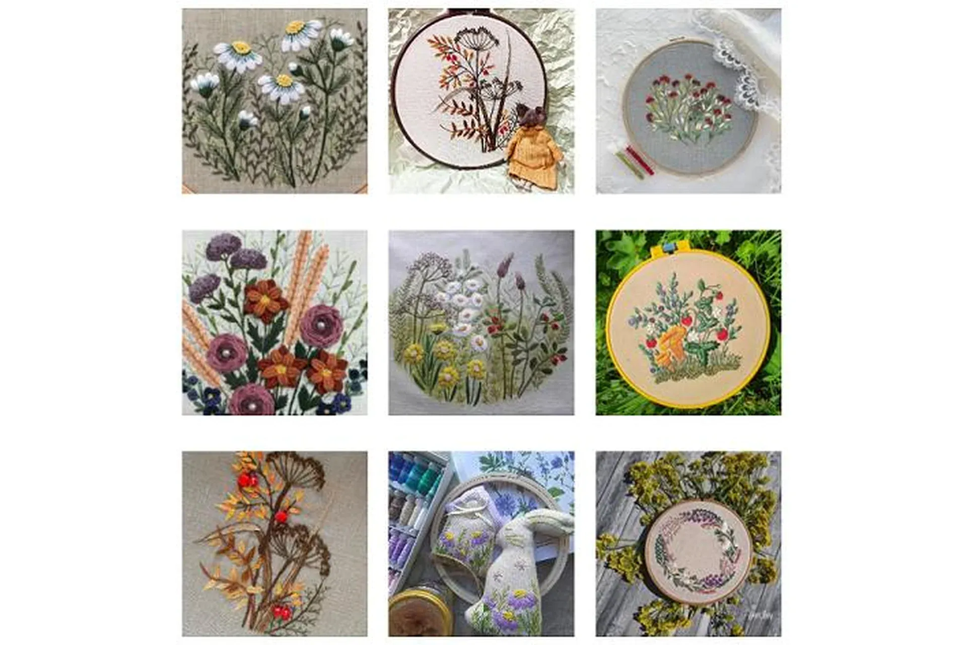 Ботаника, цветы и травы. Пакет Самостоятельный  (Nadin.Needlework)