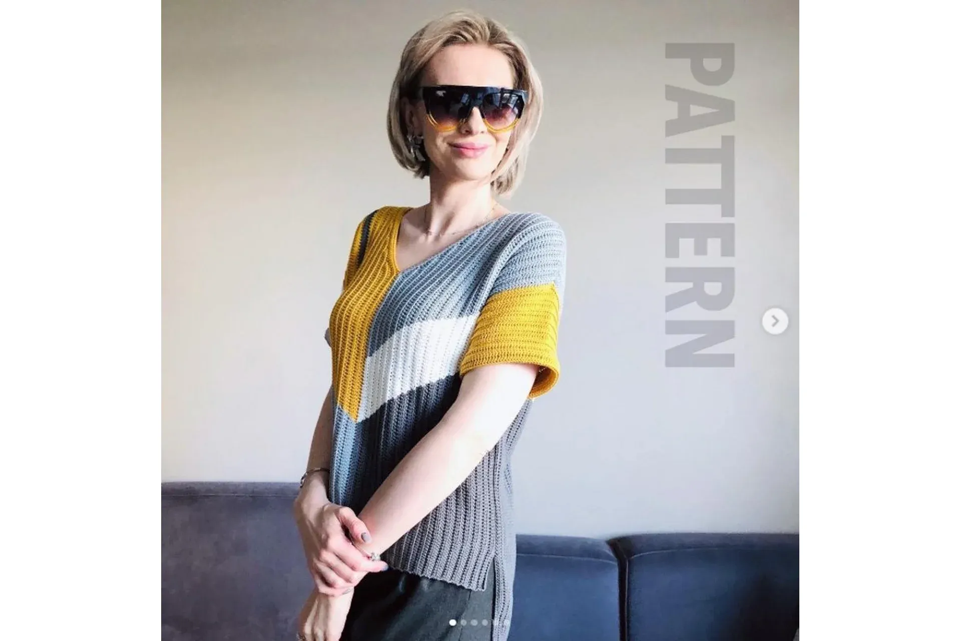 Пуловер «Geometric colorblock» (Светлана Кочкина)