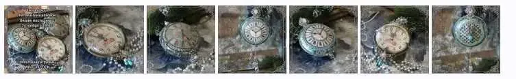 Новогодние игрушки Winter clock (Наталья Большакова)