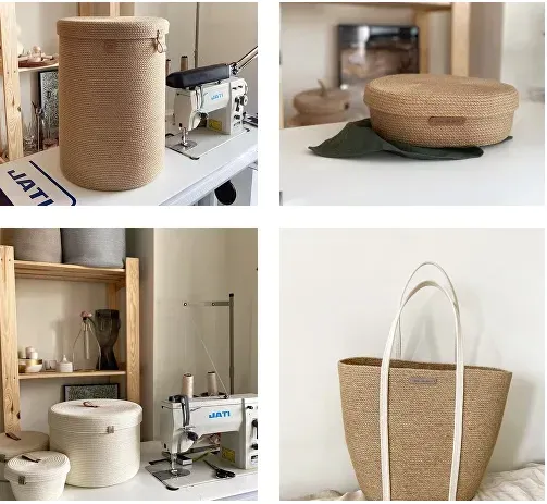 [Home_jute_decor] Zigzag. Шьём корзины, декор и сумки (Юлия Королева)