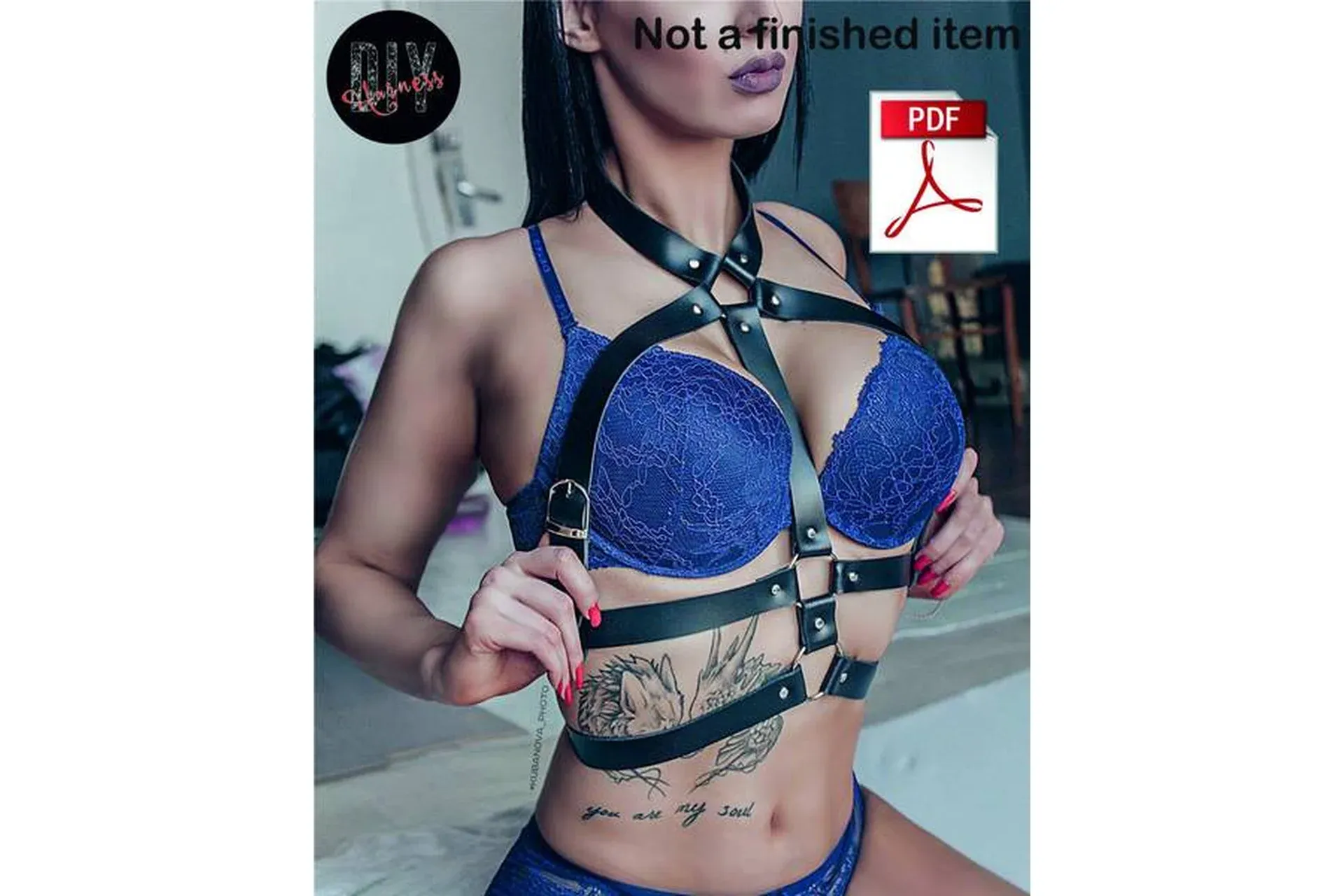 [DIY Harness] Женская кожаная портупея «Classic 4-2»