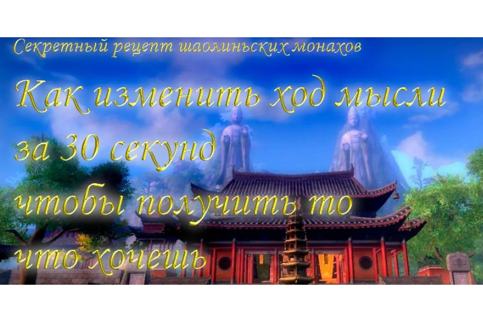 Как изменить ход мысли за 30 секунд, чтобы получить то, что хочешь (Инесса Власова)