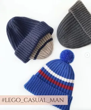 [snegavik_knit] Шапка Lego_casual_man  (Виктория Шереметьева)