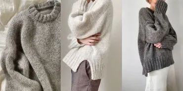 [Вяжи.ру] Джемпер оверсайз с японским плечом Sweater no.14 (My Favourite Things)