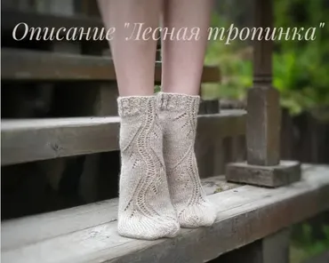 Носки Лесная тропинка (theknittingpage)